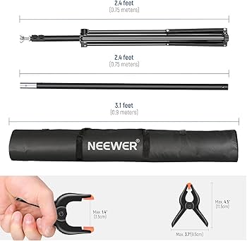 NEEWER 背景スタンド2x3m 調節可能な撮影スタンド 背景布/背景シートを Amazon | NEEWER 背景スタンド2x3m 調節可能な撮影スタンド 背景